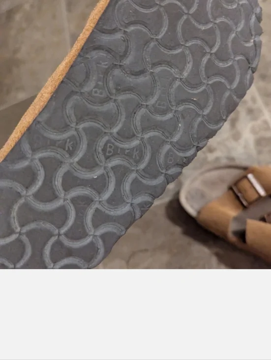 Birkenstock Tan Suede Double Strap Sandals - Picture 5 of 6